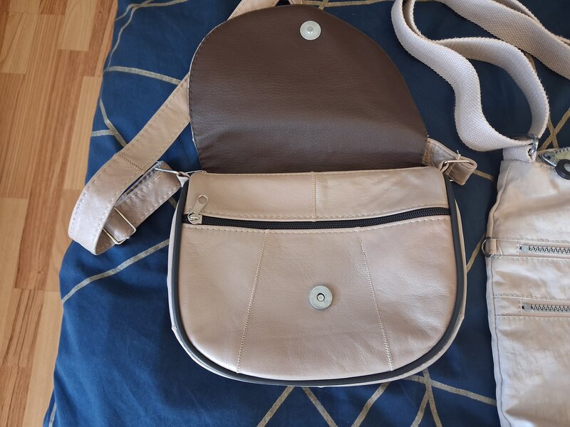 Genti dama set 5 piele ecologica si textil.