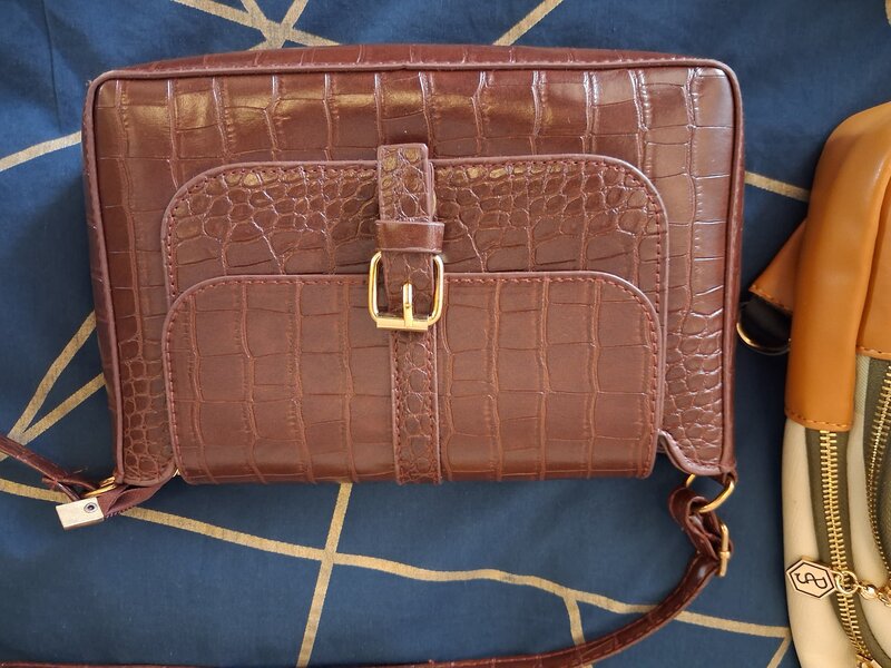 Genti dama set 5 piele ecologica si textil.